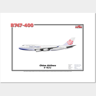 Boeing B747-400 - China Airlines (Art Print) Posters and Art